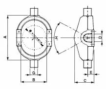 Obrázek k výrobku 9590 - Klec hydraul. válce vyklápění korby - Ø válce 112 mm