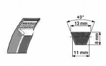 Obrázek k výrobku 32247 - klínový řemen A20, 13x510 Li - 13x544 Lp