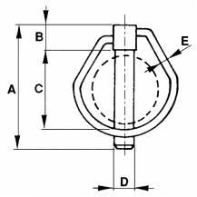 Obrázek k výrobku 1017 - Kolík ovál průměr 9 mm