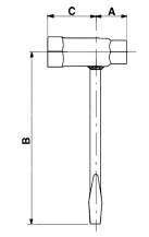 Obrázek k výrobku 7107 - Kombinovaný maticový klíč 13mm a 16mm