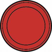 Obrázek k výrobku 59721 - Kontrolka bez symbolu kulatá, červená