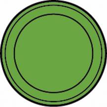 Obrázek k výrobku 59722 - Kontrolka bez symbolu kulatá, zelená