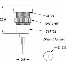 Obrázek k výrobku 53301 - kontrolka brzd, červená