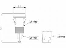 Obrázek k výrobku 59743 - Kontrolka hydraulického oleje čtvercová, červená