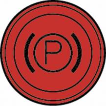 Obrázek k výrobku 59707 - Kontrolka parkovací brzdy kulatá, červená
