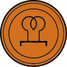 Obrázek k výrobku 59709 - Kontrolka žhavení kulatá, oranžová