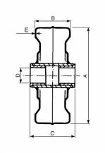 Obrázek k výrobku 54882 - Kovové kolo s pouzdrem 280 mm