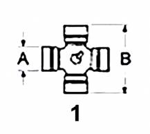 Obrázek k výrobku 53854 - Kříž kardanu 27x74,6