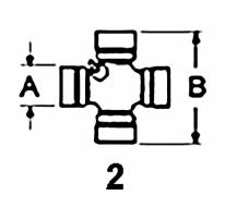 Obrázek k výrobku 53855 - Kříž kardanu 27x81,7