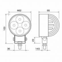 Obrázek k výrobku 62175 - LED pracovní světlo 10-36V 12W 900 LM