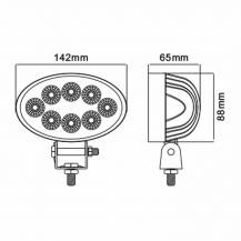 Obrázek k výrobku 62174 - LED pracovní světlo 10-36V 24W 1800 LM