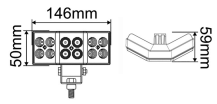 Obrázek k výrobku 63141 - LED pracovní světlo 10-36V, 36W, 2600LM