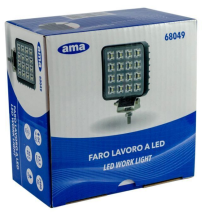 Obrázek k výrobku 62146 - LED pracovní světlo 12/24V 16W 2400LM s vypínačem