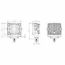 Obrázek k výrobku 62166 - LED pracovní světlo 9-30V 40W 4590 LM
