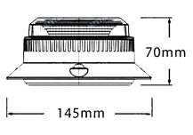 Obrázek k výrobku 60709 - LED zábleskový maják 12-30V, magnetický