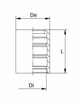 Obrázek k výrobku 58336 - Lis. objímka 1/4" pro termoplastické tvrzené hadice