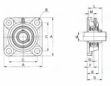 Obrázek k výrobku 61920 - Ložiskový domek  UCF 207