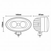 Obrázek k výrobku 62085 - Modré pracovní světlo LED 10-100V 10W