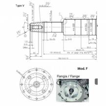 Obrázek k výrobku 55055 - Motor horizontální 13 hP, typ vývodu V+F