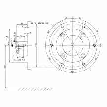 Obrázek k výrobku 55055 - Motor horizontální 13 hP, typ vývodu V+F