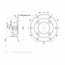 Obrázek k výrobku 61844 - Motor horizontální 6,5 HP s přírubou