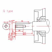 Obrázek k výrobku 61846 - Motor horizontální 9 HP