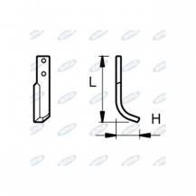 Obrázek k výrobku 43655 - NŮŽ ROTAVÁTORU 76 x 223 MM PRAVÝ