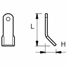 Obrázek k výrobku 42327 - Nůž Y 40x100 mm