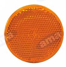 Obrázek k výrobku 9102 - Odrazka oranžová kulatá 60mm samolepící