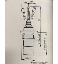 Obrázek k výrobku 56195 - Ovládací joystick 1 páčka 2 polohy