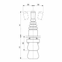 Obrázek k výrobku 56227 - Ovládací joystick 1 páčka 4 polohy