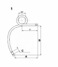 Obrázek k výrobku 49784 - pero levé typ quadro 30x30 Ø 120 mm