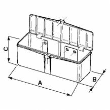 Obrázek k výrobku 1334 - Plastový box na nářadí 270x151x136mm