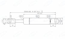 Obrázek k výrobku 60498 - Plynová vzpěra Stabilus 640425