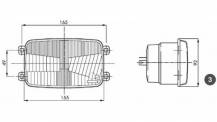 Obrázek k výrobku 59891 - Přední světlo 165x49 mm