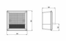 Obrázek k výrobku 8879 - Přední světlo 84x83 mm,levé/pravé