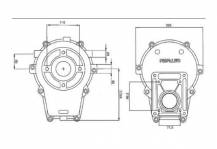 Obrázek k výrobku 22334 - Převodovka k hydraulickému čerpadlu GR. 2, 1:3,5, samice