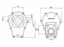 Obrázek k výrobku 21986 - Převodovka k hydraulickému čerpadlu GR. 2, 1:2, samec