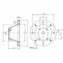 Obrázek k výrobku 22589 - Příruba hydraul. čerpadlo/elektromotor, velikost 132