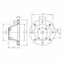 Obrázek k výrobku 16235 - Příruba hydraul. čerpadlo GR1/elektromotor, velikost 80-90
