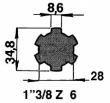 Obrázek k výrobku 54312 - Prodloužení zajištěné šroubem, 150mm