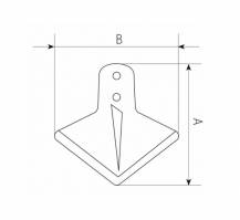 Obrázek k výrobku 55920 - radlička,,SIDERMAN,, šíře 175 mm/2 díry/materiál 6 mm