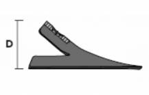 Obrázek k výrobku 53447 - radlička, šíře 280 mm/2 díry/materiál 6 mm