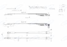 Obrázek k výrobku 56295 - Raménko stěrače dvojité 450mm, M8