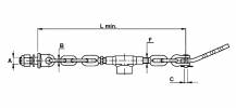 Obrázek k výrobku 11120 - Řetězový napínák 570 mm/oko 12 mm