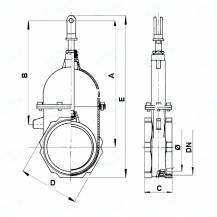Obrázek k výrobku 1647 - RIV Perla šoupě  6",2x vnitřní závit