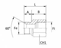 Obrázek k výrobku 59079 - Rovný propojovací adaptér samec samice 1/2" - 18x1,5