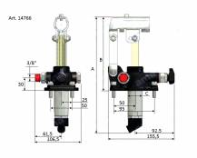 Obrázek k výrobku 20372 - ruční hydraulická pumpa jednočinná bez nádrže
