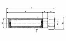 Obrázek k výrobku 59648 - Sací filtr pro štípačky 3/4", 90/110 µm, 165 mm