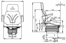 Obrázek k výrobku 2827 - sedačka pro traktory mechanická
